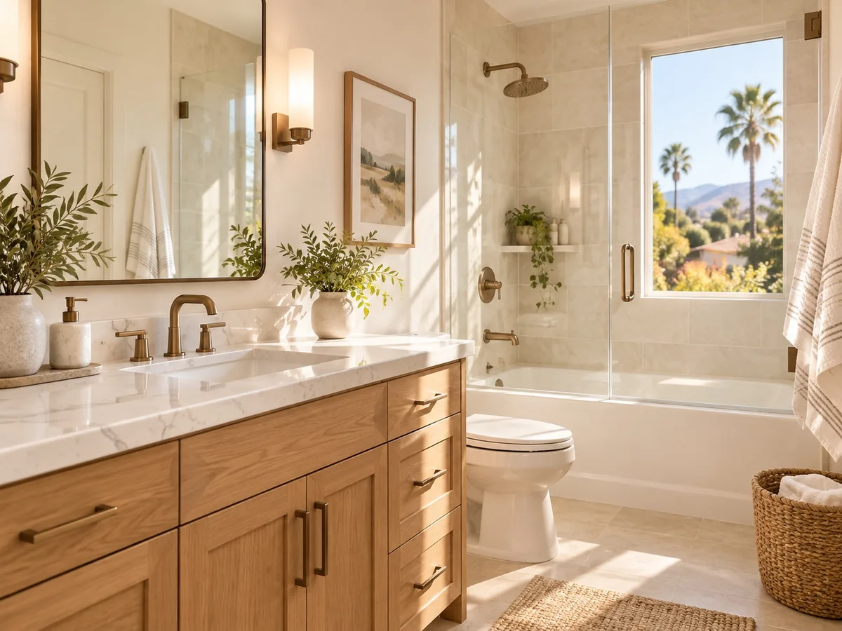 Illustrative Bathroom Remodeling concept, not a completed HOMEFRONT project.